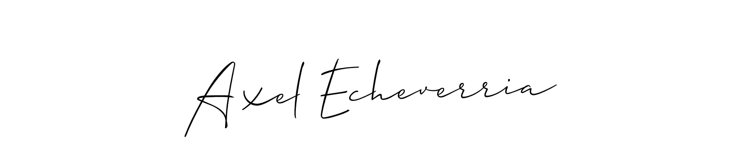 How to make Axel Echeverria name signature. Use Allison_Script style for creating short signs online. This is the latest handwritten sign. Axel Echeverria signature style 2 images and pictures png