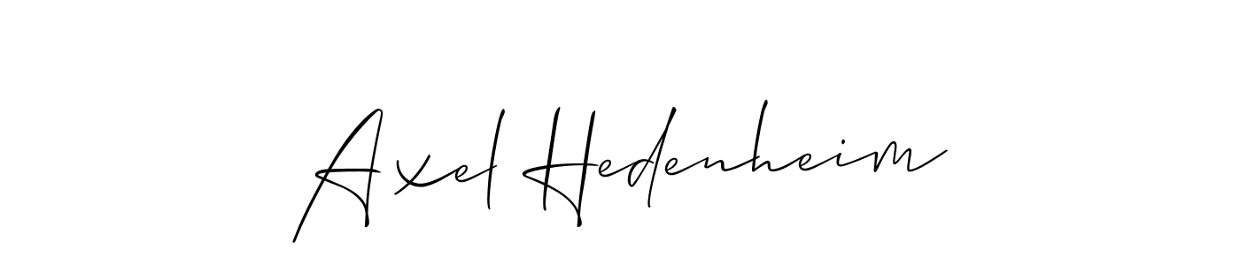 How to Draw Axel Hedenheim signature style? Allison_Script is a latest design signature styles for name Axel Hedenheim. Axel Hedenheim signature style 2 images and pictures png