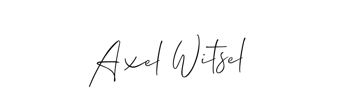 Allison_Script is a professional signature style that is perfect for those who want to add a touch of class to their signature. It is also a great choice for those who want to make their signature more unique. Get Axel Witsel name to fancy signature for free. Axel Witsel signature style 2 images and pictures png