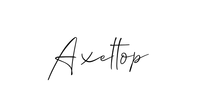 It looks lik you need a new signature style for name Axeltop. Design unique handwritten (Allison_Script) signature with our free signature maker in just a few clicks. Axeltop signature style 2 images and pictures png