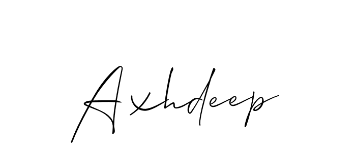 Allison_Script is a professional signature style that is perfect for those who want to add a touch of class to their signature. It is also a great choice for those who want to make their signature more unique. Get Axhdeep name to fancy signature for free. Axhdeep signature style 2 images and pictures png