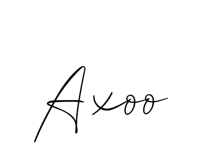 Create a beautiful signature design for name Axoo. With this signature (Allison_Script) fonts, you can make a handwritten signature for free. Axoo signature style 2 images and pictures png