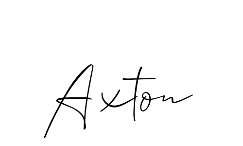 You should practise on your own different ways (Allison_Script) to write your name (Axton) in signature. don't let someone else do it for you. Axton signature style 2 images and pictures png