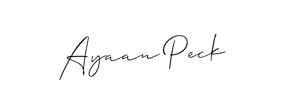 You should practise on your own different ways (Allison_Script) to write your name (Ayaan Peck) in signature. don't let someone else do it for you. Ayaan Peck signature style 2 images and pictures png