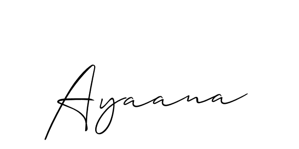 You should practise on your own different ways (Allison_Script) to write your name (Ayaana) in signature. don't let someone else do it for you. Ayaana signature style 2 images and pictures png