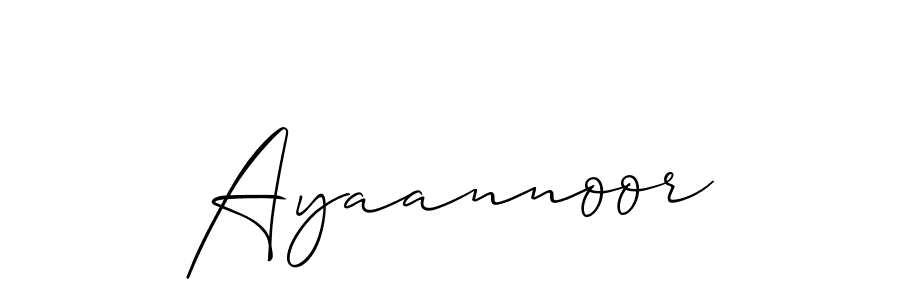 How to make Ayaannoor name signature. Use Allison_Script style for creating short signs online. This is the latest handwritten sign. Ayaannoor signature style 2 images and pictures png