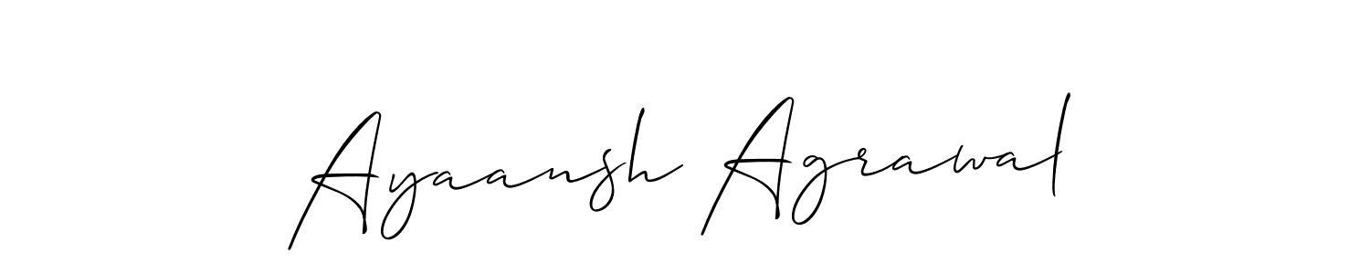 if you are searching for the best signature style for your name Ayaansh Agrawal. so please give up your signature search. here we have designed multiple signature styles  using Allison_Script. Ayaansh Agrawal signature style 2 images and pictures png