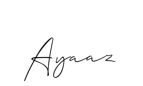 Create a beautiful signature design for name Ayaaz. With this signature (Allison_Script) fonts, you can make a handwritten signature for free. Ayaaz signature style 2 images and pictures png