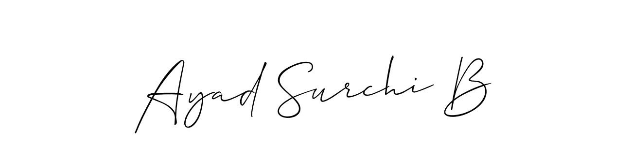 Best and Professional Signature Style for Ayad Surchi B. Allison_Script Best Signature Style Collection. Ayad Surchi B signature style 2 images and pictures png