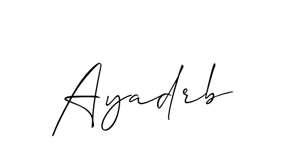 Best and Professional Signature Style for Ayadrb. Allison_Script Best Signature Style Collection. Ayadrb signature style 2 images and pictures png