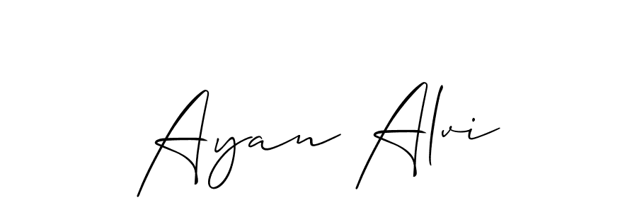 if you are searching for the best signature style for your name Ayan Alvi. so please give up your signature search. here we have designed multiple signature styles  using Allison_Script. Ayan Alvi signature style 2 images and pictures png