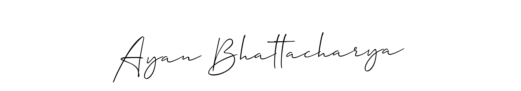 You can use this online signature creator to create a handwritten signature for the name Ayan Bhattacharya. This is the best online autograph maker. Ayan Bhattacharya signature style 2 images and pictures png