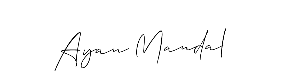 You should practise on your own different ways (Allison_Script) to write your name (Ayan Mandal) in signature. don't let someone else do it for you. Ayan Mandal signature style 2 images and pictures png
