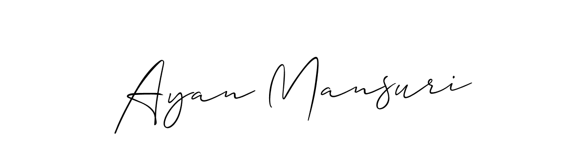 Best and Professional Signature Style for Ayan Mansuri. Allison_Script Best Signature Style Collection. Ayan Mansuri signature style 2 images and pictures png