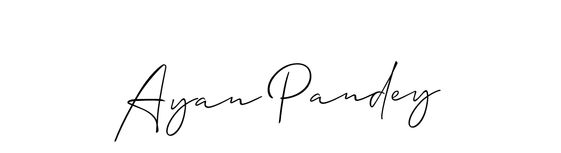 Also You can easily find your signature by using the search form. We will create Ayan Pandey name handwritten signature images for you free of cost using Allison_Script sign style. Ayan Pandey signature style 2 images and pictures png