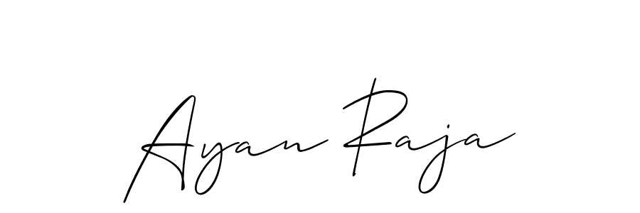 Also You can easily find your signature by using the search form. We will create Ayan Raja name handwritten signature images for you free of cost using Allison_Script sign style. Ayan Raja signature style 2 images and pictures png