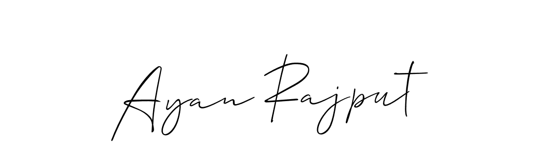 How to Draw Ayan Rajput signature style? Allison_Script is a latest design signature styles for name Ayan Rajput. Ayan Rajput signature style 2 images and pictures png