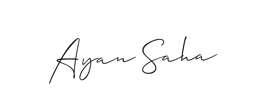 if you are searching for the best signature style for your name Ayan Saha. so please give up your signature search. here we have designed multiple signature styles  using Allison_Script. Ayan Saha signature style 2 images and pictures png