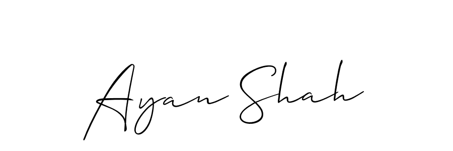 Similarly Allison_Script is the best handwritten signature design. Signature creator online .You can use it as an online autograph creator for name Ayan Shah. Ayan Shah signature style 2 images and pictures png