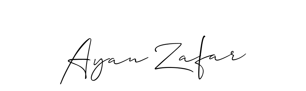 Also You can easily find your signature by using the search form. We will create Ayan Zafar name handwritten signature images for you free of cost using Allison_Script sign style. Ayan Zafar signature style 2 images and pictures png