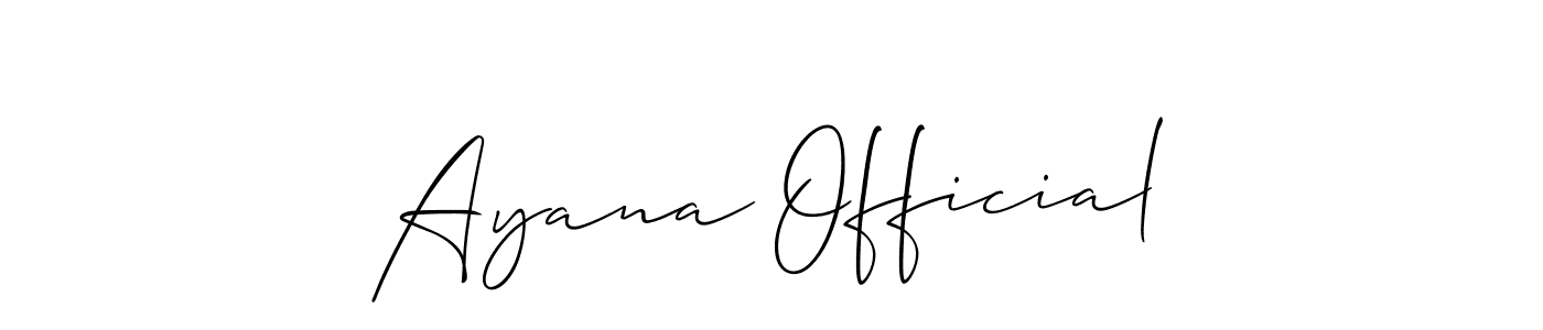This is the best signature style for the Ayana Official name. Also you like these signature font (Allison_Script). Mix name signature. Ayana Official signature style 2 images and pictures png