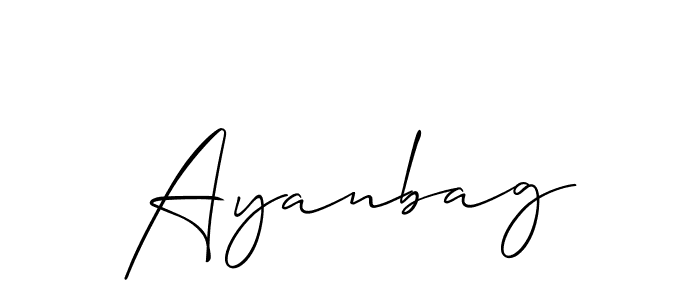 if you are searching for the best signature style for your name Ayanbag. so please give up your signature search. here we have designed multiple signature styles  using Allison_Script. Ayanbag signature style 2 images and pictures png