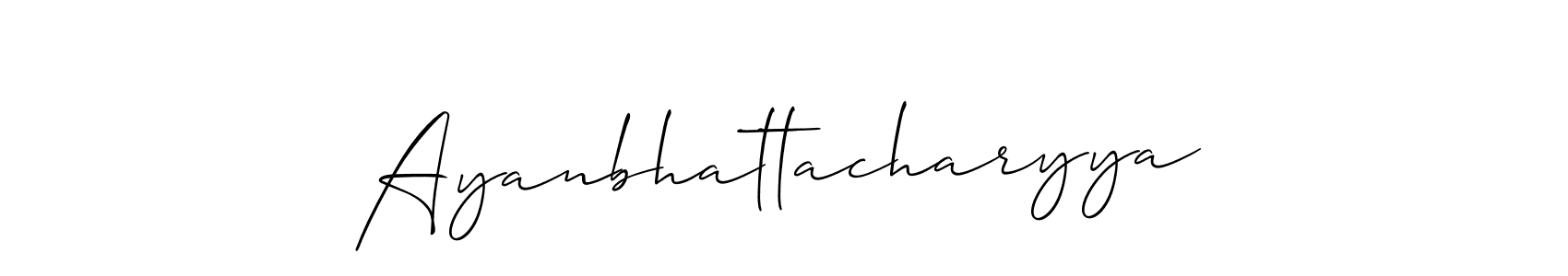 This is the best signature style for the Ayanbhattacharyya name. Also you like these signature font (Allison_Script). Mix name signature. Ayanbhattacharyya signature style 2 images and pictures png