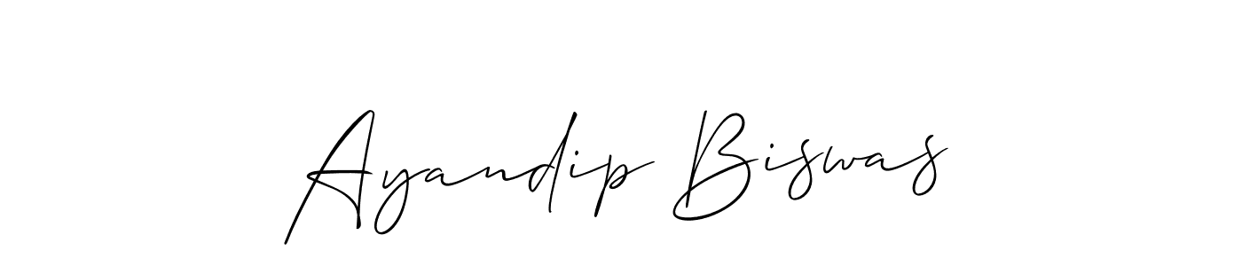 Also we have Ayandip Biswas name is the best signature style. Create professional handwritten signature collection using Allison_Script autograph style. Ayandip Biswas signature style 2 images and pictures png