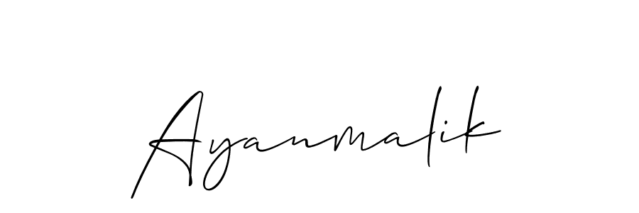 Make a beautiful signature design for name Ayanmalik. Use this online signature maker to create a handwritten signature for free. Ayanmalik signature style 2 images and pictures png