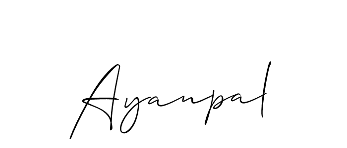 The best way (Allison_Script) to make a short signature is to pick only two or three words in your name. The name Ayanpal include a total of six letters. For converting this name. Ayanpal signature style 2 images and pictures png