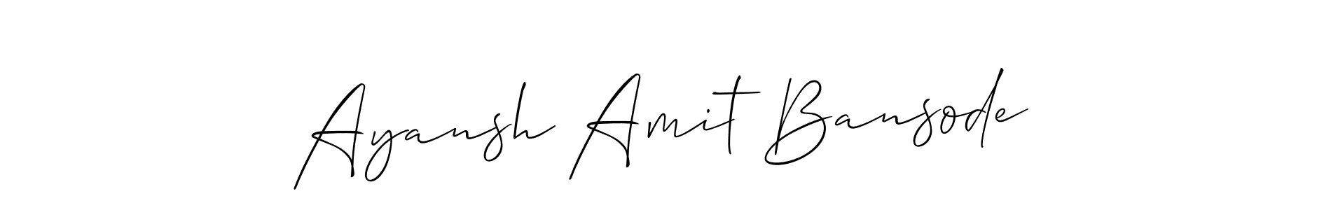 Once you've used our free online signature maker to create your best signature Allison_Script style, it's time to enjoy all of the benefits that Ayansh Amit Bansode name signing documents. Ayansh Amit Bansode signature style 2 images and pictures png
