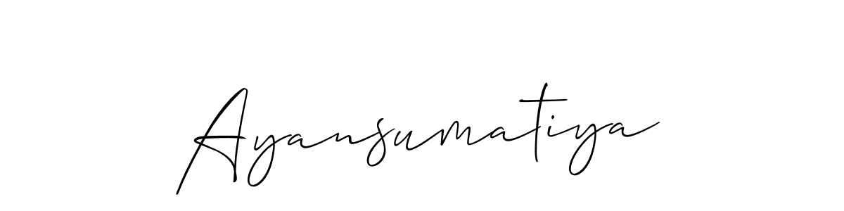 Make a beautiful signature design for name Ayansumatiya. Use this online signature maker to create a handwritten signature for free. Ayansumatiya signature style 2 images and pictures png