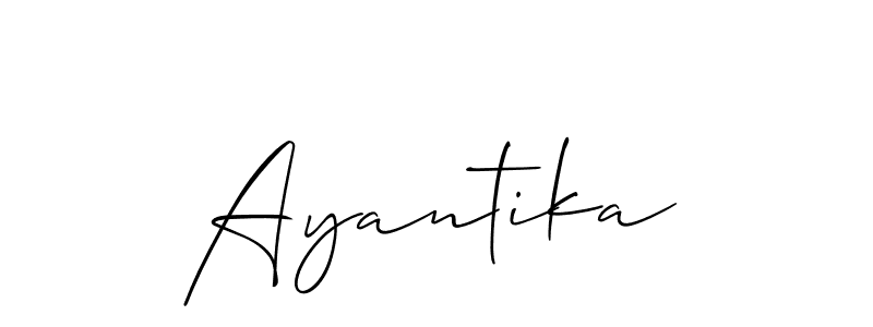 You should practise on your own different ways (Allison_Script) to write your name (Ayantika) in signature. don't let someone else do it for you. Ayantika signature style 2 images and pictures png