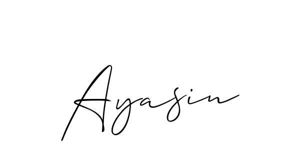 Also You can easily find your signature by using the search form. We will create Ayasin name handwritten signature images for you free of cost using Allison_Script sign style. Ayasin signature style 2 images and pictures png