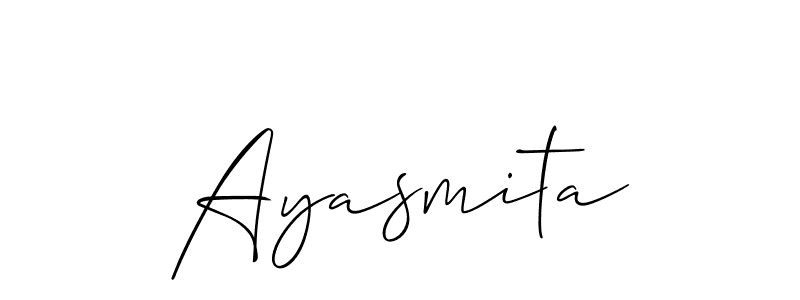 Best and Professional Signature Style for Ayasmita. Allison_Script Best Signature Style Collection. Ayasmita signature style 2 images and pictures png