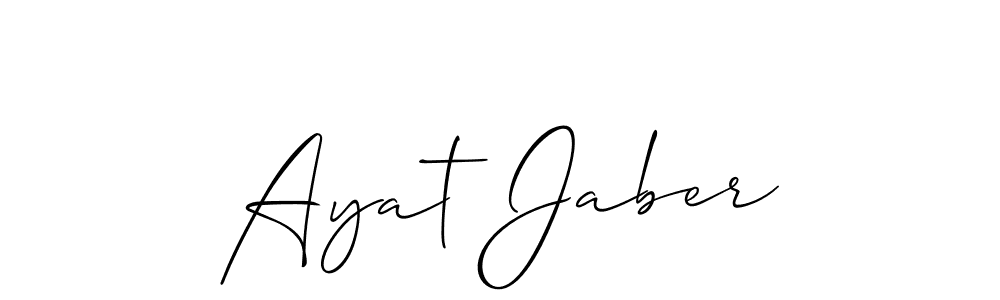 You can use this online signature creator to create a handwritten signature for the name Ayat Jaber. This is the best online autograph maker. Ayat Jaber signature style 2 images and pictures png