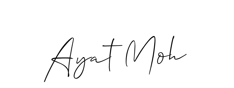 Check out images of Autograph of Ayat Moh name. Actor Ayat Moh Signature Style. Allison_Script is a professional sign style online. Ayat Moh signature style 2 images and pictures png