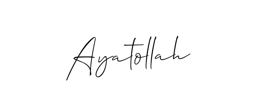 The best way (Allison_Script) to make a short signature is to pick only two or three words in your name. The name Ayatollah include a total of six letters. For converting this name. Ayatollah signature style 2 images and pictures png