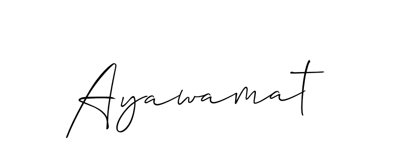 It looks lik you need a new signature style for name Ayawamat. Design unique handwritten (Allison_Script) signature with our free signature maker in just a few clicks. Ayawamat signature style 2 images and pictures png