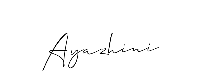 How to make Ayazhini name signature. Use Allison_Script style for creating short signs online. This is the latest handwritten sign. Ayazhini signature style 2 images and pictures png