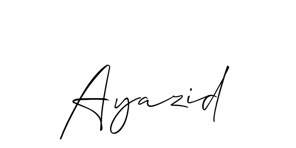 Make a beautiful signature design for name Ayazid. Use this online signature maker to create a handwritten signature for free. Ayazid signature style 2 images and pictures png