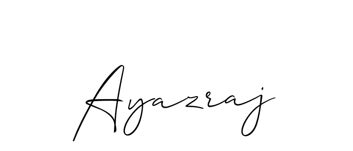 It looks lik you need a new signature style for name Ayazraj. Design unique handwritten (Allison_Script) signature with our free signature maker in just a few clicks. Ayazraj signature style 2 images and pictures png