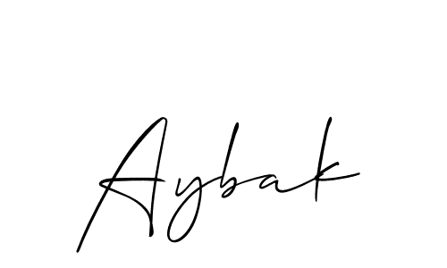 Create a beautiful signature design for name Aybak. With this signature (Allison_Script) fonts, you can make a handwritten signature for free. Aybak signature style 2 images and pictures png