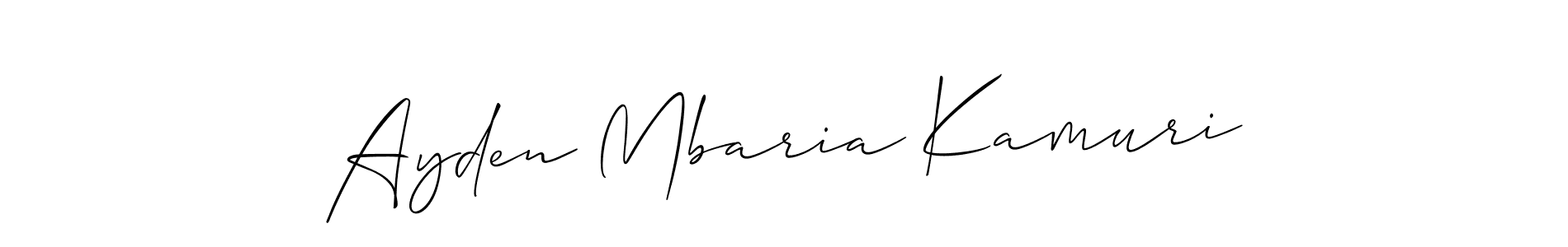 You can use this online signature creator to create a handwritten signature for the name Ayden Mbaria Kamuri. This is the best online autograph maker. Ayden Mbaria Kamuri signature style 2 images and pictures png