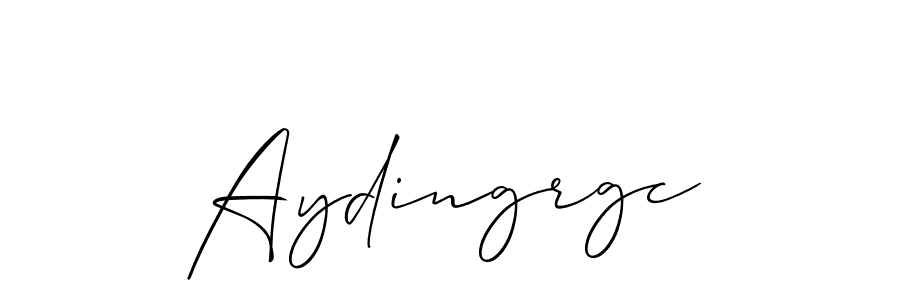 Make a beautiful signature design for name Aydingrgc. With this signature (Allison_Script) style, you can create a handwritten signature for free. Aydingrgc signature style 2 images and pictures png