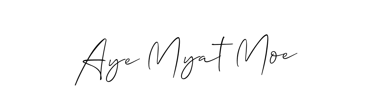 This is the best signature style for the Aye Myat Moe name. Also you like these signature font (Allison_Script). Mix name signature. Aye Myat Moe signature style 2 images and pictures png