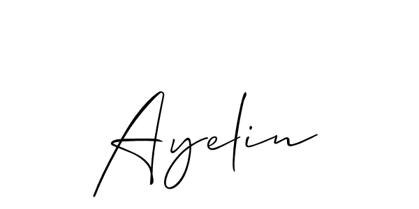 Ayelin stylish signature style. Best Handwritten Sign (Allison_Script) for my name. Handwritten Signature Collection Ideas for my name Ayelin. Ayelin signature style 2 images and pictures png