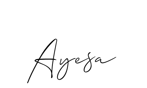 You should practise on your own different ways (Allison_Script) to write your name (Ayesa) in signature. don't let someone else do it for you. Ayesa signature style 2 images and pictures png