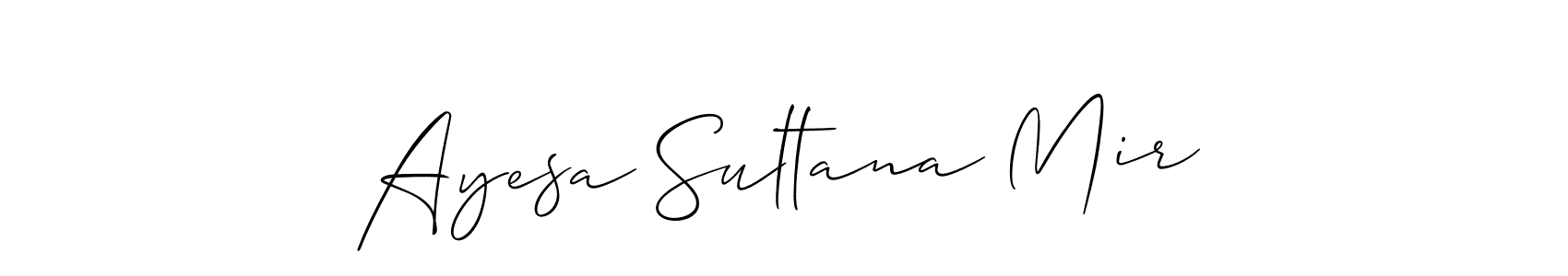 Make a beautiful signature design for name Ayesa Sultana Mir. Use this online signature maker to create a handwritten signature for free. Ayesa Sultana Mir signature style 2 images and pictures png