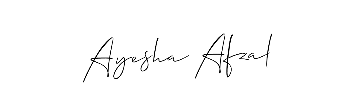 The best way (Allison_Script) to make a short signature is to pick only two or three words in your name. The name Ayesha Afzal include a total of six letters. For converting this name. Ayesha Afzal signature style 2 images and pictures png